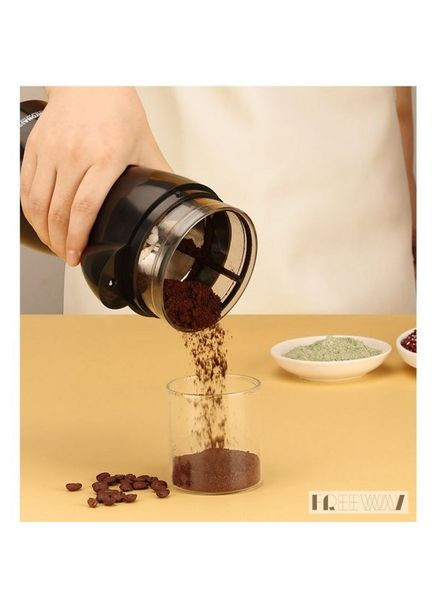 Кавомолка електрична професійна роторна 600 Вт RB-2206 Чорна Rainberg (306716814)