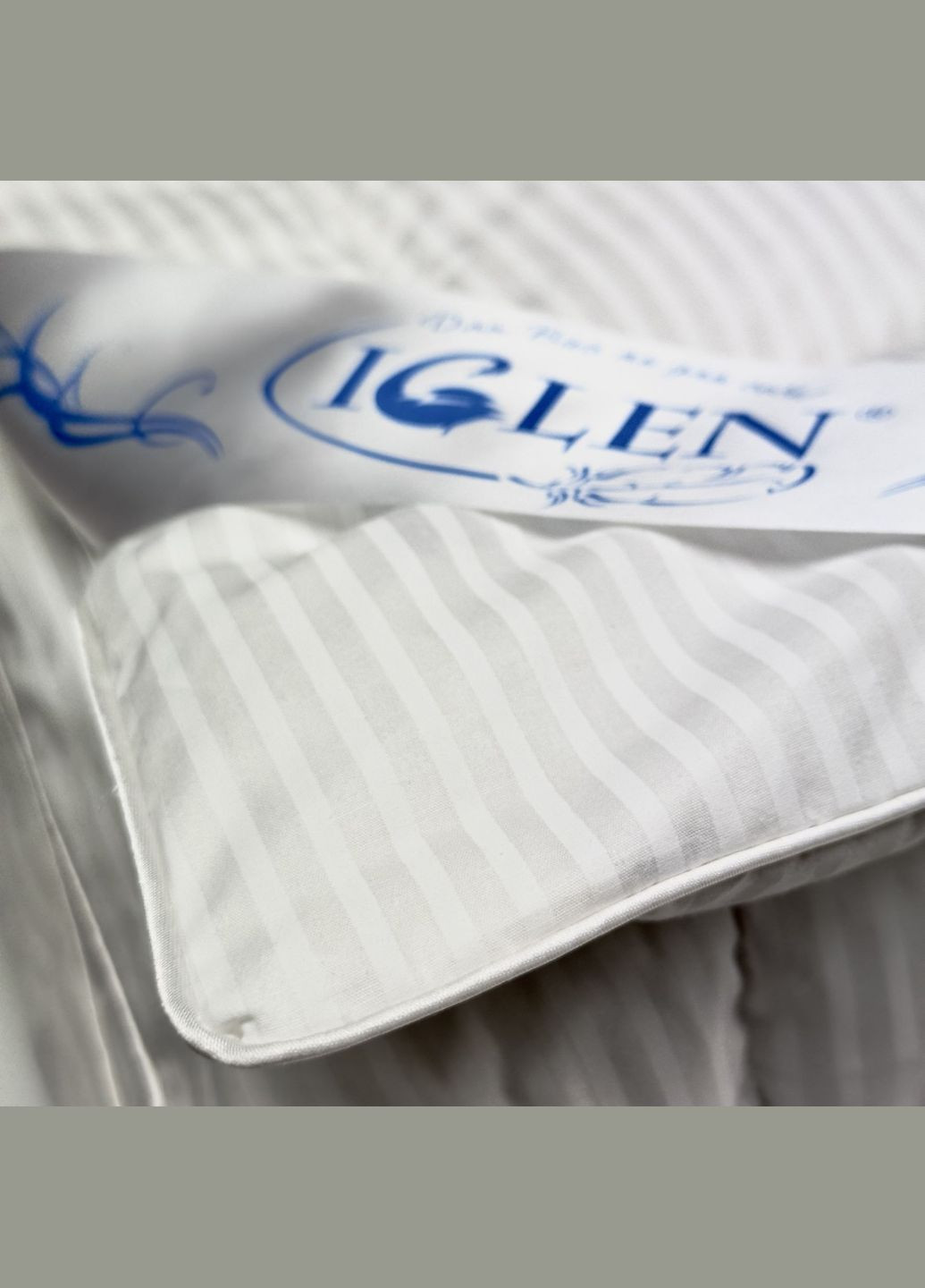 Зимнее одеяло со 100% серым гусиным пухом двуспальное 160х215 (1602151c) Iglen (282313171)