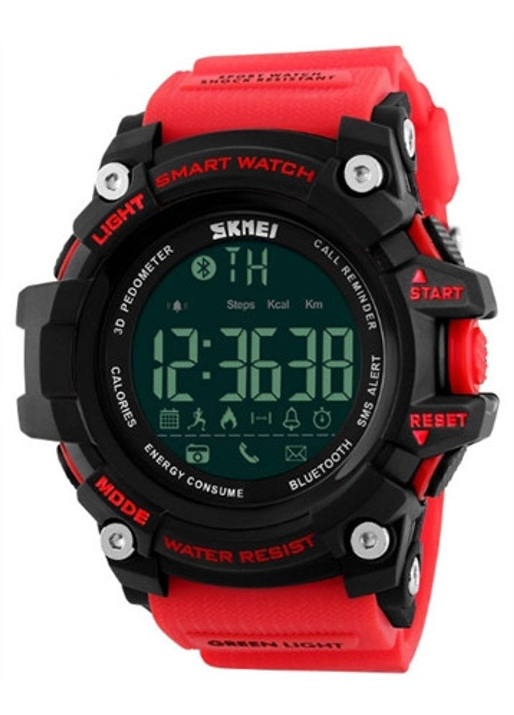 Спортивные часы с Bluetooth 1227 (red) Skmei (313653881)