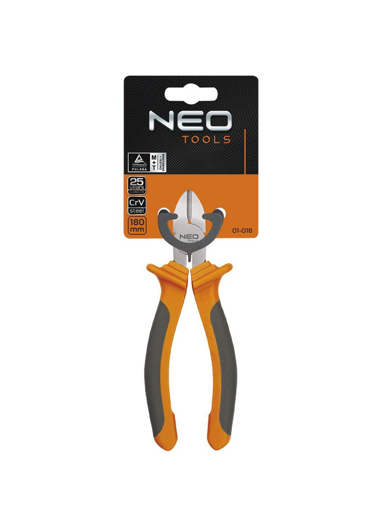 Бокорезы 01018 (180 мм) кусачки боковые (22508) Neo Tools (290680093)