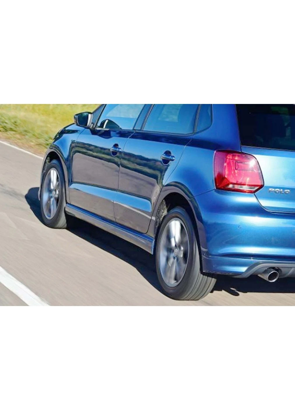 Боковые Пороги V-3 ( Глянец) для Volkswagen 2010-2017 гг DPT Polo (394724426)