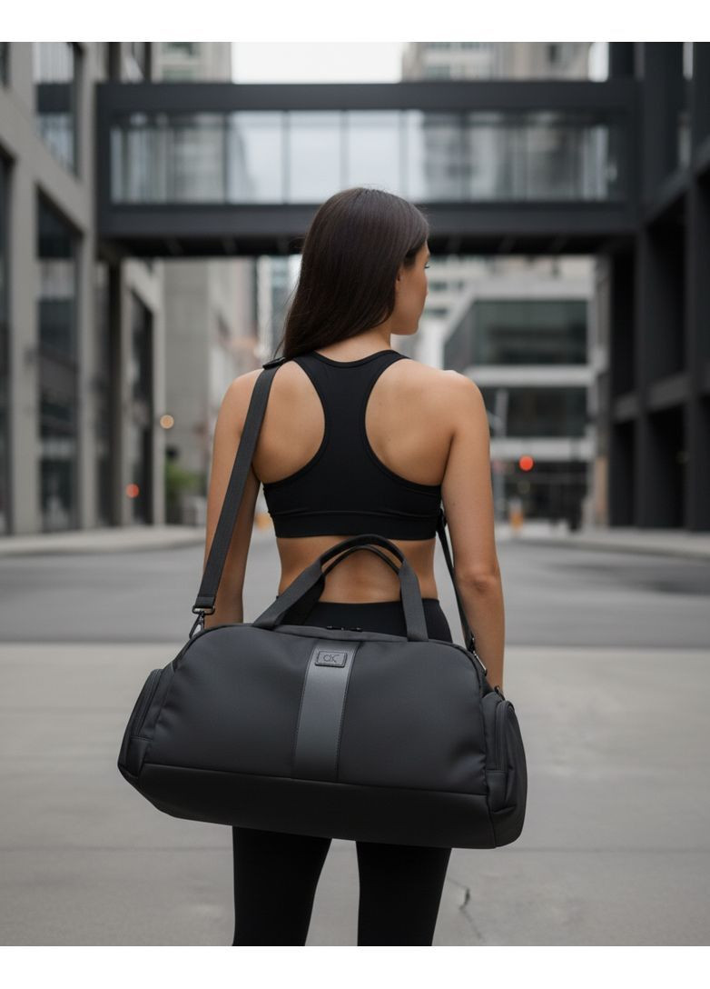 Универсальная дорожная сумка унисекс черная для спорта работы и отдыха легкая удобная стильная городская Calvin Klein (366868548)