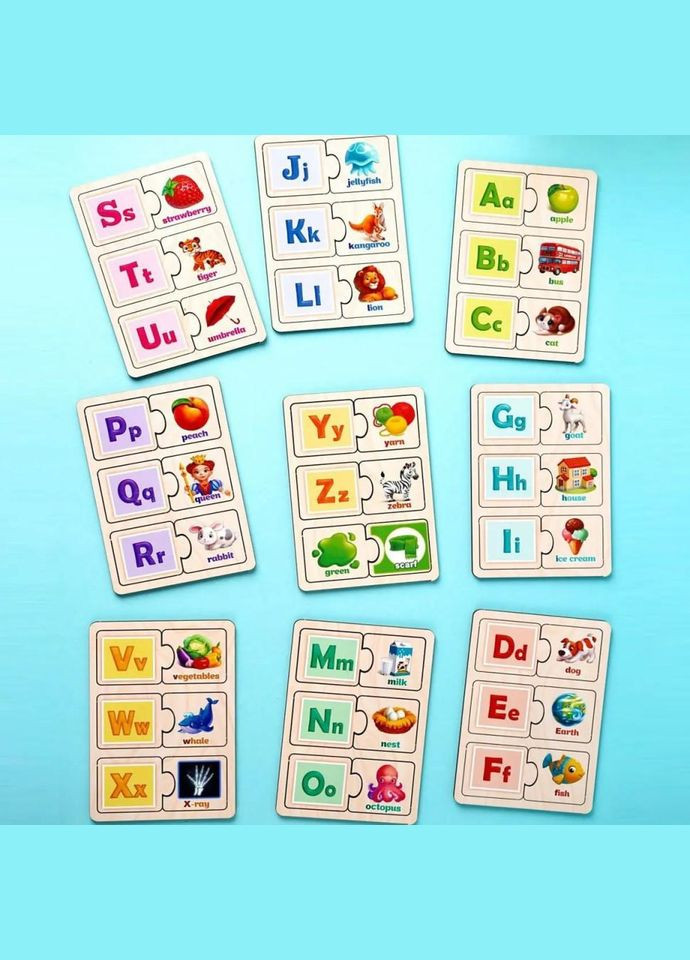 Развивающая детская игра "Английский алфавит" (ПСД253) PSD253 ENG No Brand (330601420)