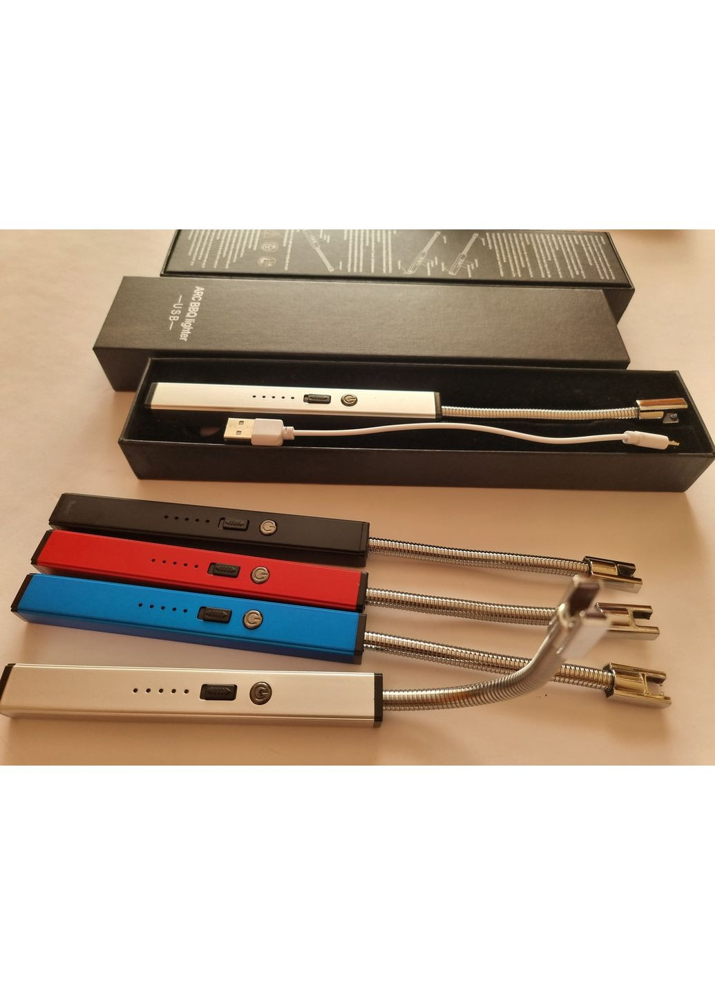 USB Імпульсна Універсальна Сенсорна гнучка кухонна запальничка для плити, мангалу, пікніка Новінка 2025 No Brand (366668619)