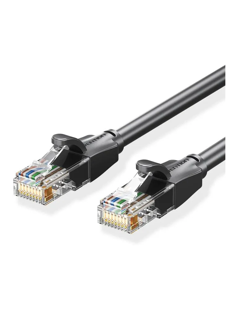 Патч-корд 3м, UTP cat 6 RJ-45 black (IBEBI) Vention (390752250)