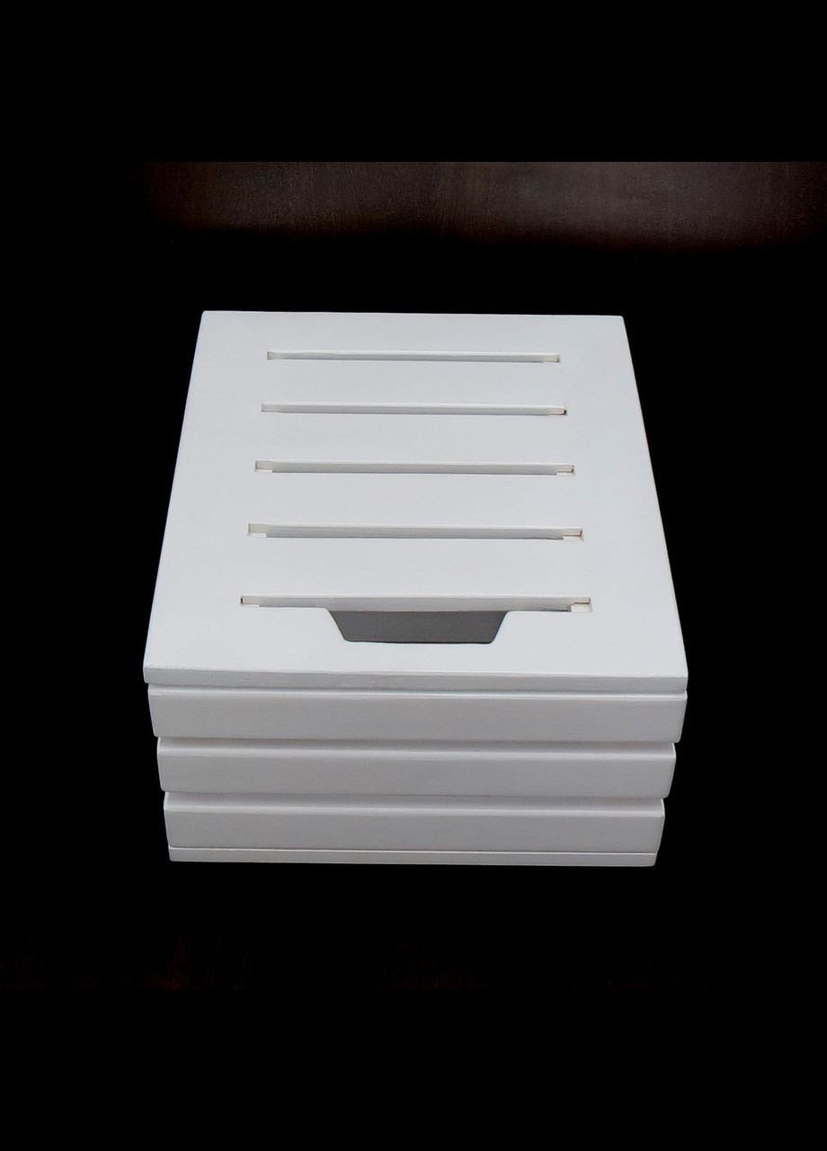 Інтер'єрний декоративний ящик з дерева Ашкелон зефір (ЯИД-001020) No Brand (328080727)