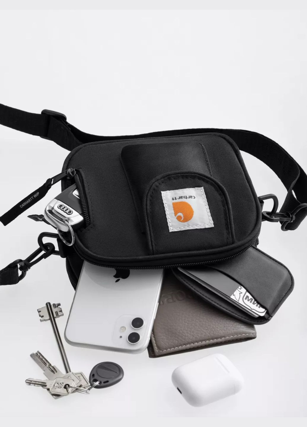 Сумка через плечо квадратной формы, унисекс, черный. No Brand Сумка (322640228)