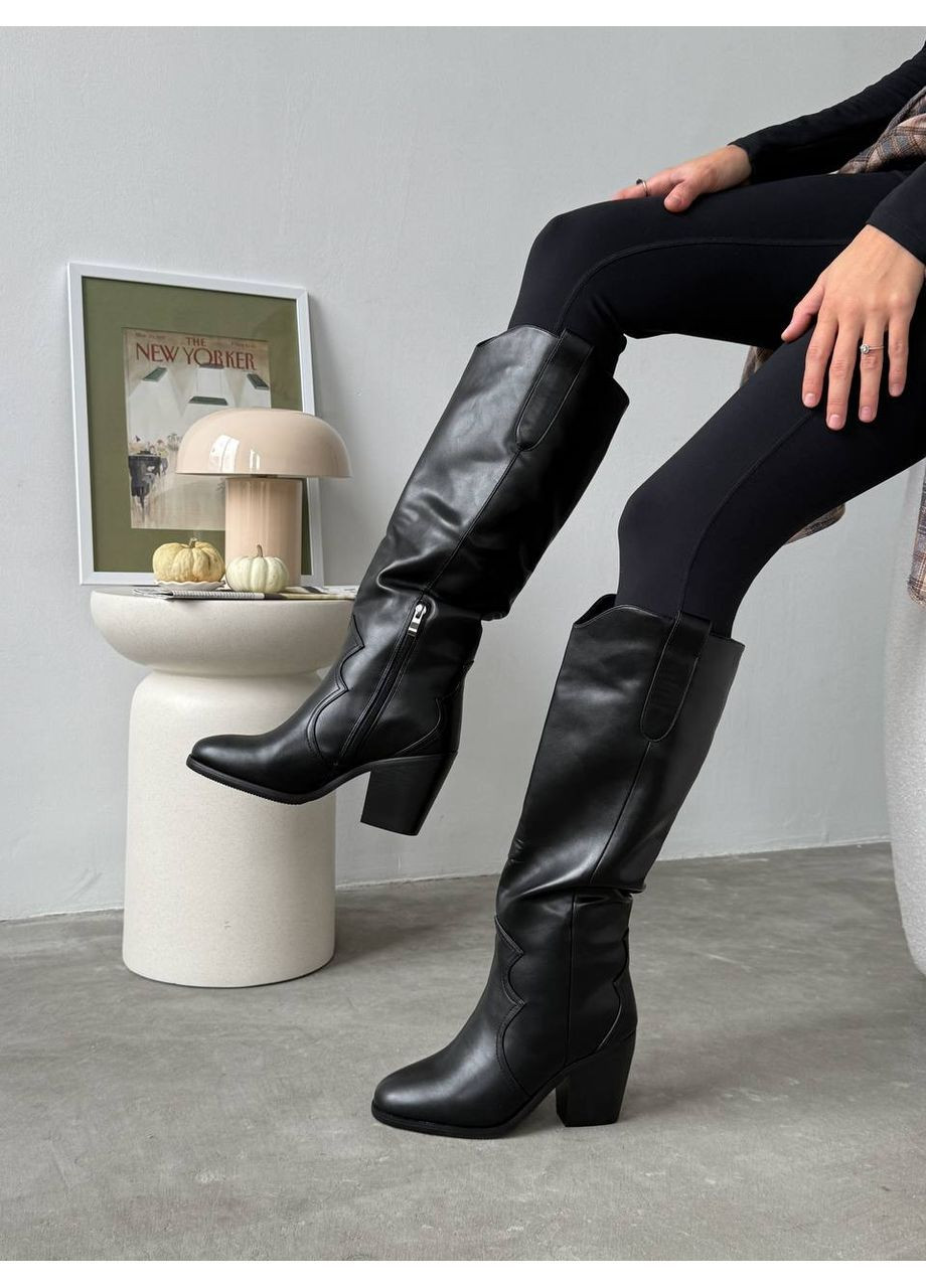 Зимние элегантные зимние казаки No Brand