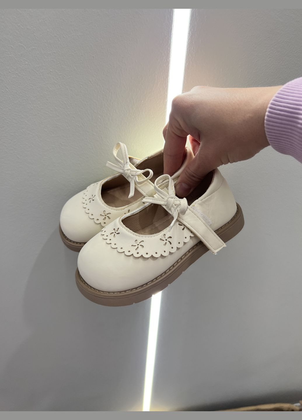 Легенькі святкові туфельки на липучці Luck Line (341530461)