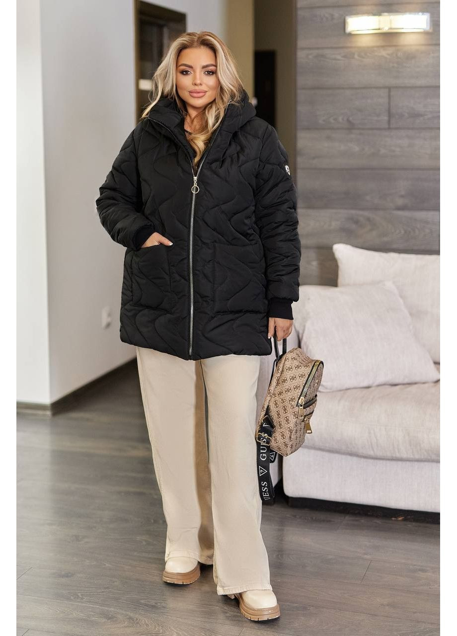 Чорна демісезонна куртка осінь,канада стнтепон 150,з капюшоном,водовідштовхувальна Україна