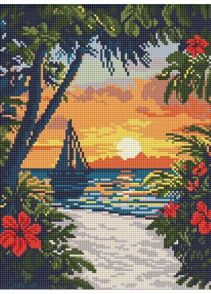 Алмазная мозаика - Красота тропиков ©art_selena_ru 30х40 см IDEYKA (370795914)