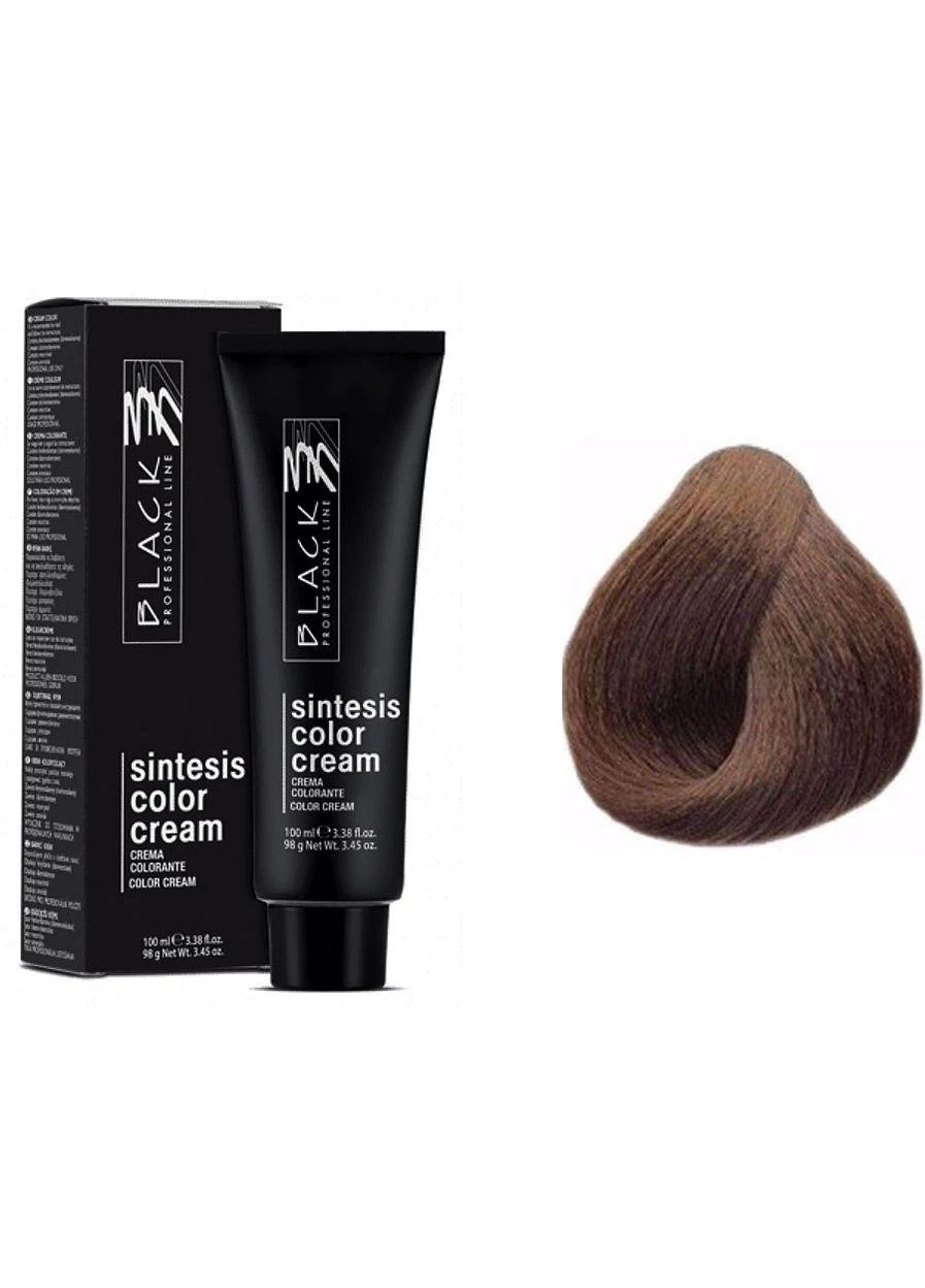 Крем-краска для волос 5.06 Светлый шатен теплый Color-Cream Sintesis Black, 100 мл Black Professional Line (396349578)