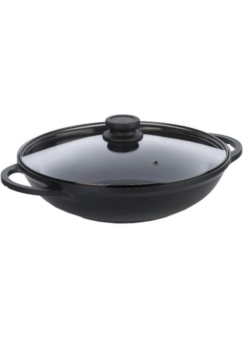 Сковорода Вок з кришкою Atura 32см Black (15174) Kela (329143007)