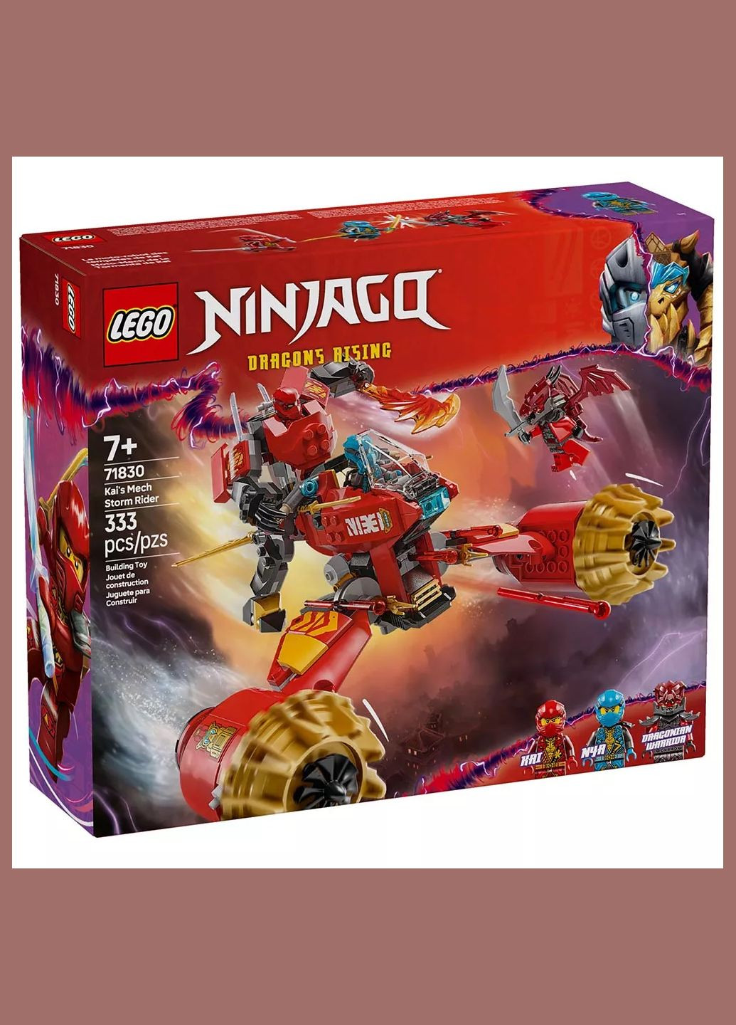Конструктор Ninjago Штормовой робот-всадник Кая (71830) Lego (333253025)