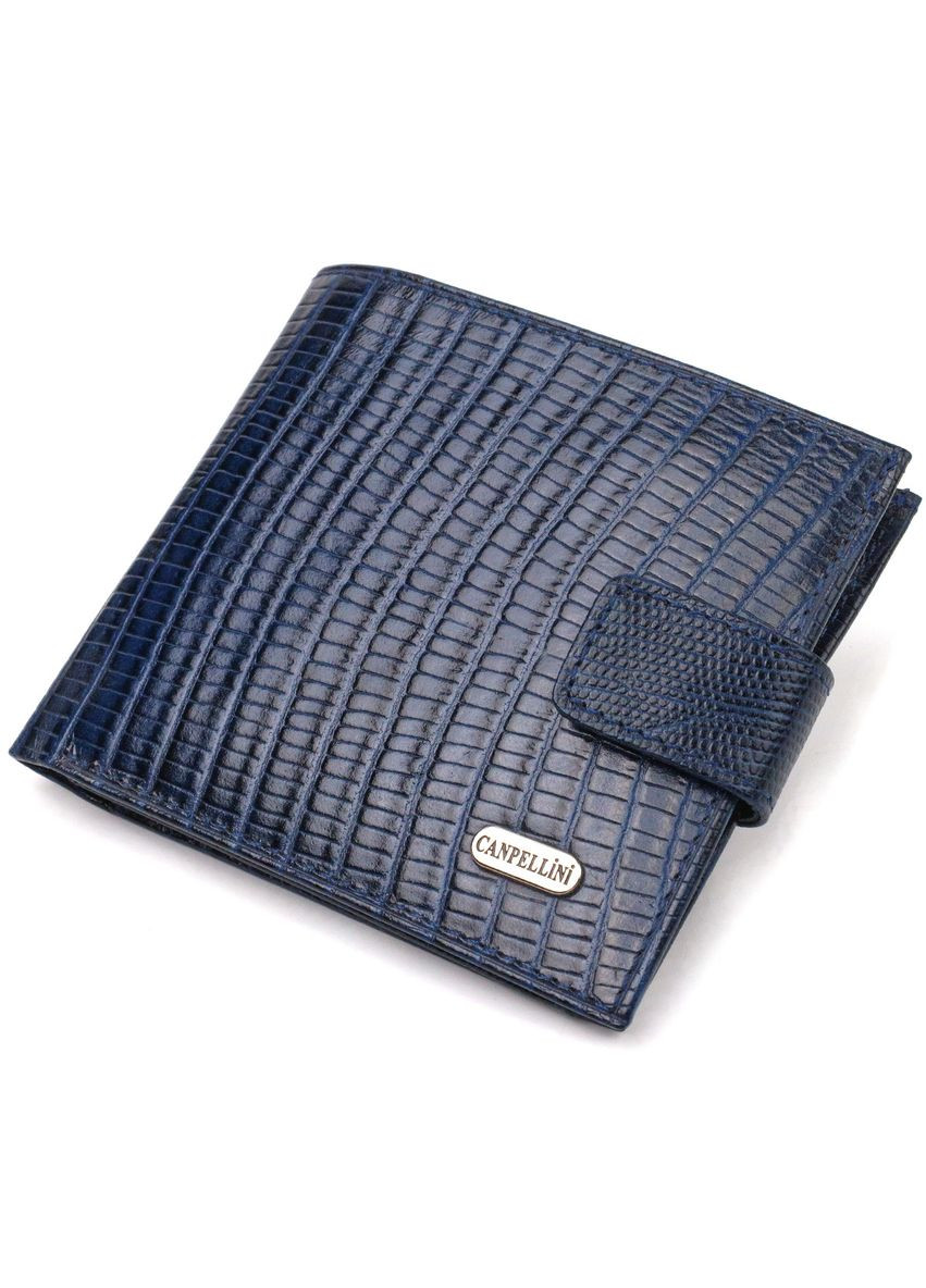 Мужской кошелек из натуральной кожи горизонтального формата с тиснением 21767 Canpellini (298571536)