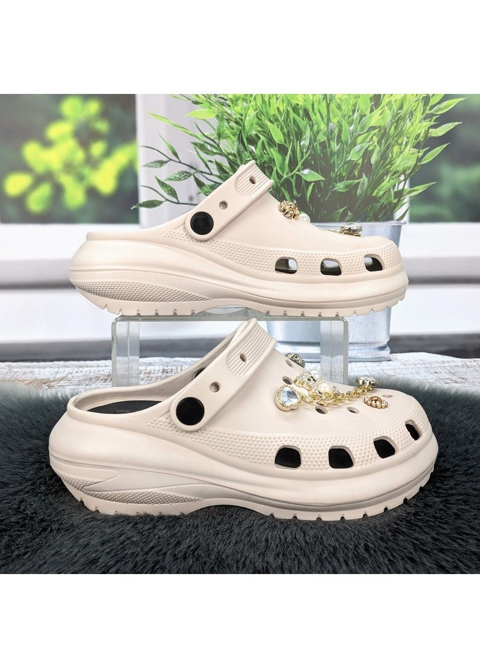 Крокси жіночі піна на платформі Progress (333801460)