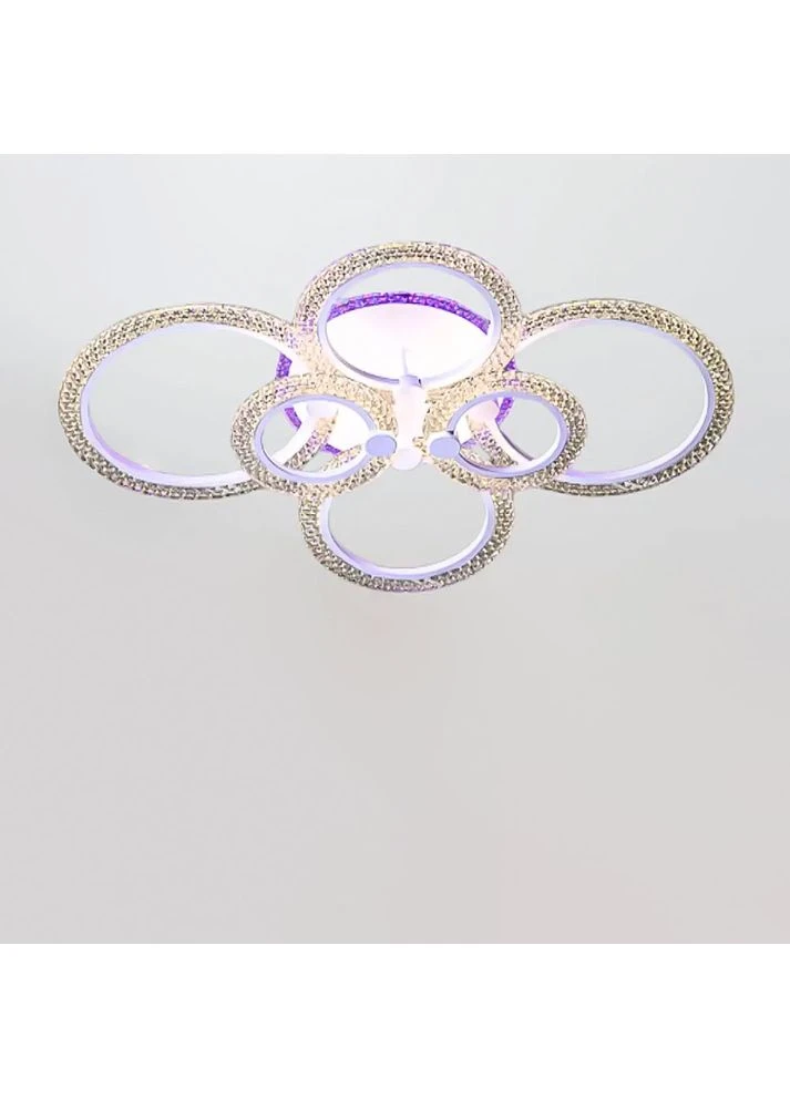 Потолочная люстра светодиодная LED SC-19286/2+2+2C WH PK/BU/PL 132W+20W 2.4G Ф830*170, цвет белый Light House (379921239)