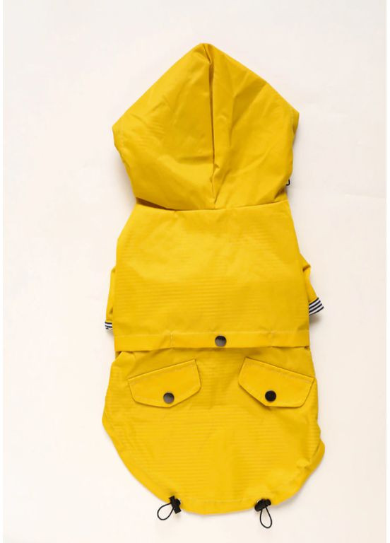 Дождевик для собак с капюшоном L Желтый No Brand (362136438)