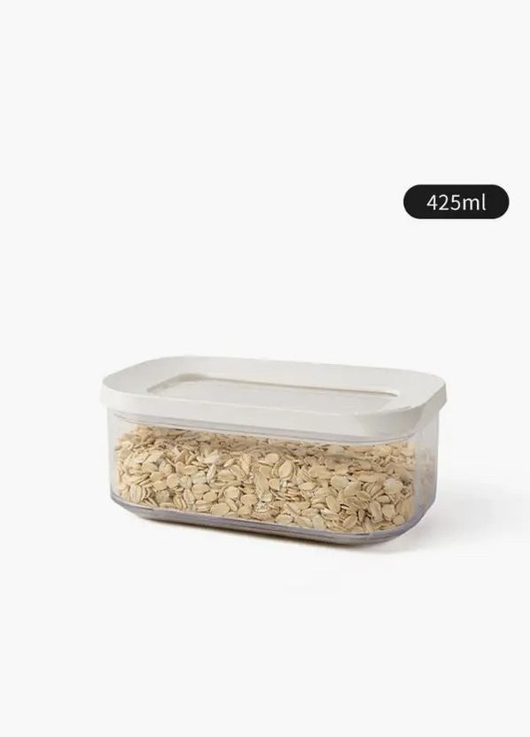 Ємність для зберігання сипких продуктів прозора пластикова 425 мл No Brand (315632965)
