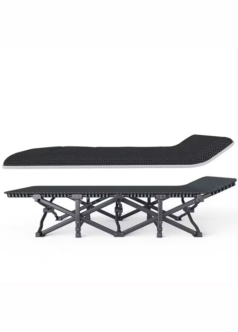 Розкладачка для туризму з подушкою Темно-синя LEOBRO (346534667)