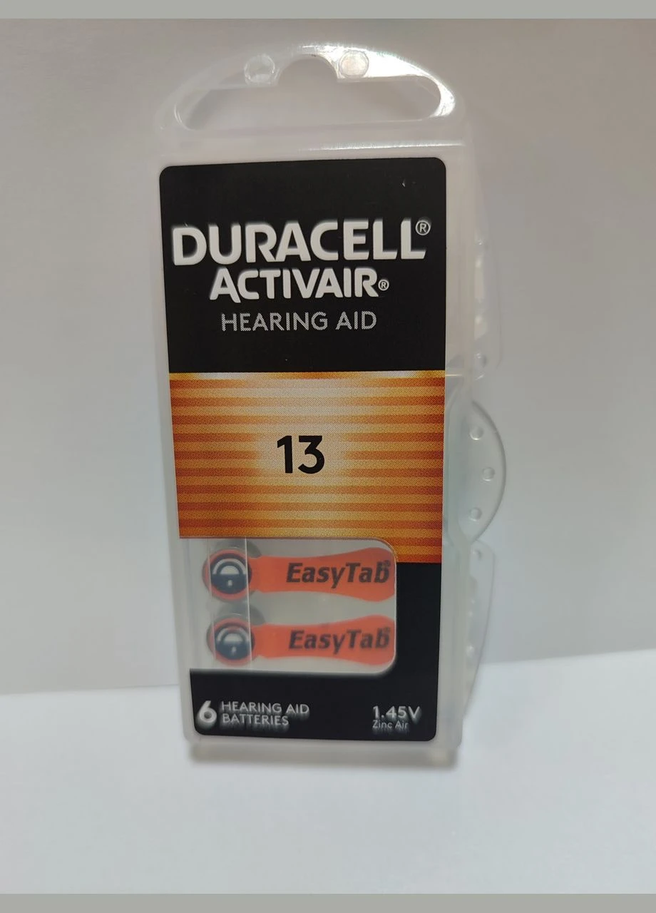 Батарейка ZA13 Hearing Aid для слухових апаратів Duracell (382396757)