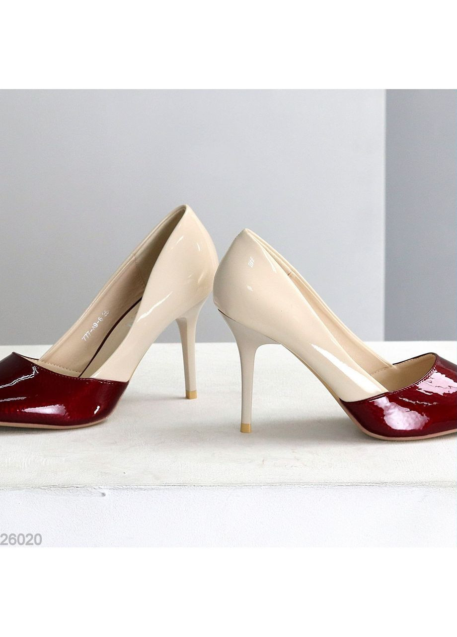 No Brand Туфлі Tarsi бордовий з штучна шкіра, — демісезон (370843776)