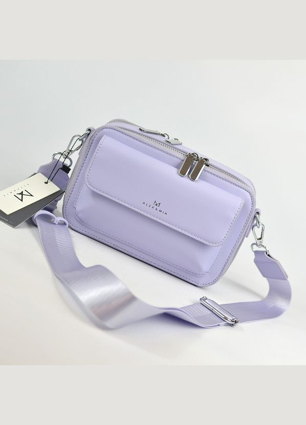 Сиреневая фиолетовая маленькая женская сумка клатч через плечо No Brand (293942351)