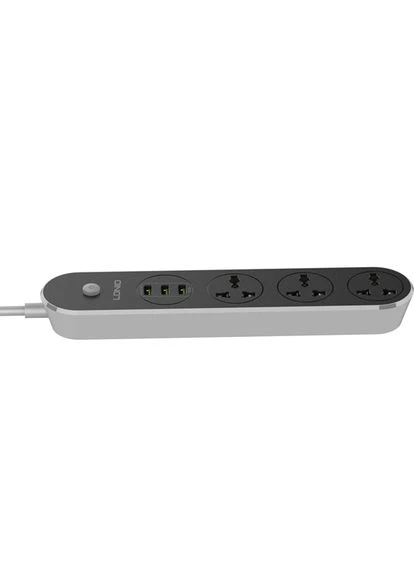 Мережевий фільтр SC3301 3 розетки 2 м 10 А 3х0.75 мм2 Black (SC3301) Ldnio (323110215)