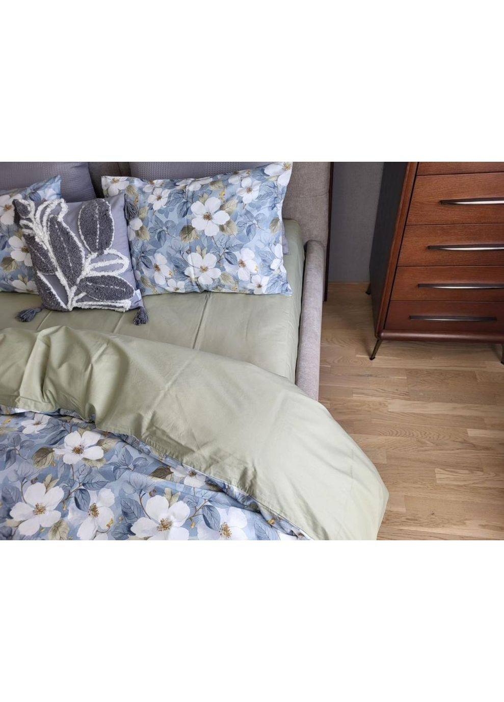 Постельное белье с резинкой Муза, ранфорс Двухспальный размер, наволочки 70/70 No Brand (364219928)