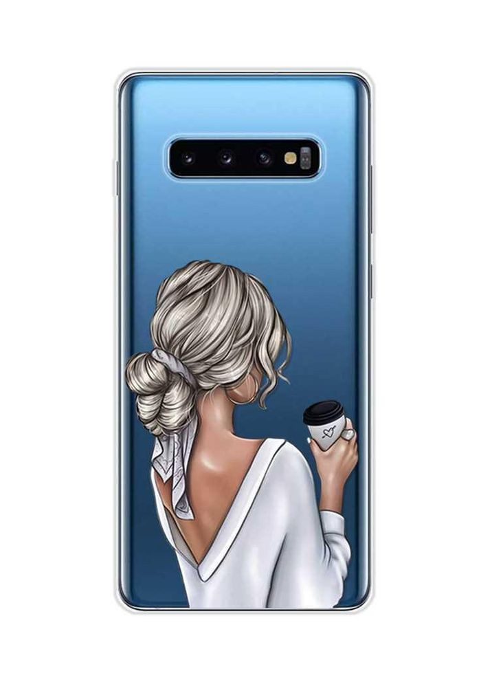 Чехол на Samsung Galaxy S10 Plus:: Девушка с латте (принт 227) Creative (360664326)