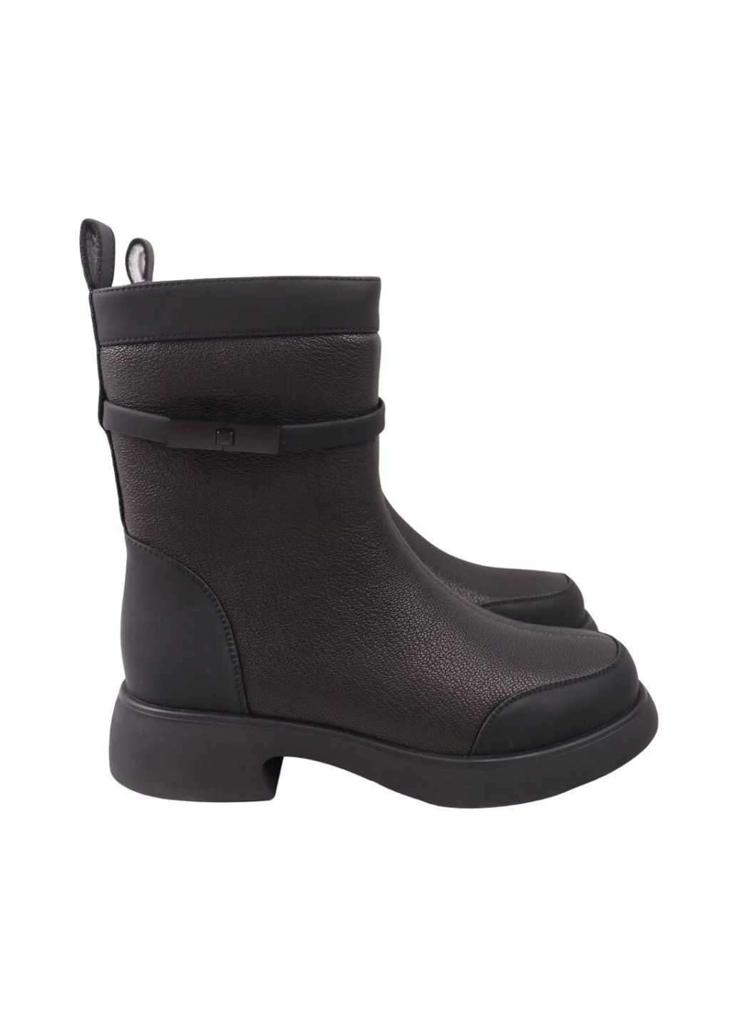 ботинки женские черные натуральная кожа Oeego