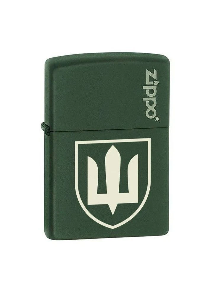 Комплект Запальничка 221 ZLTR Тризуб + Бензин + Кремні у подарунок Zippo (316613445)