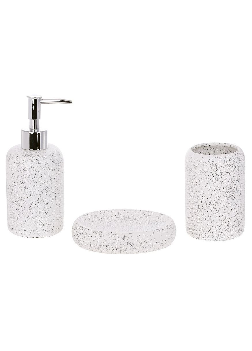 Набір аксесуарів для ванної Bona Di 851-328 3 предмети білий граніт BonaDi (364761590)