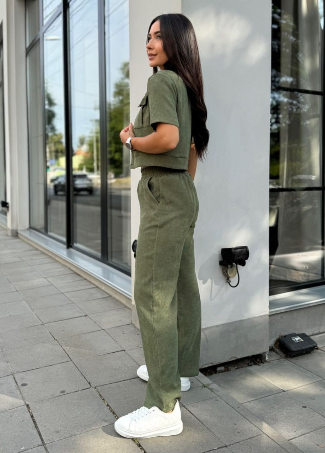 Костюм двойка: Укороченный пиджак с коротким рукавом и брюки Allthings (327290042)