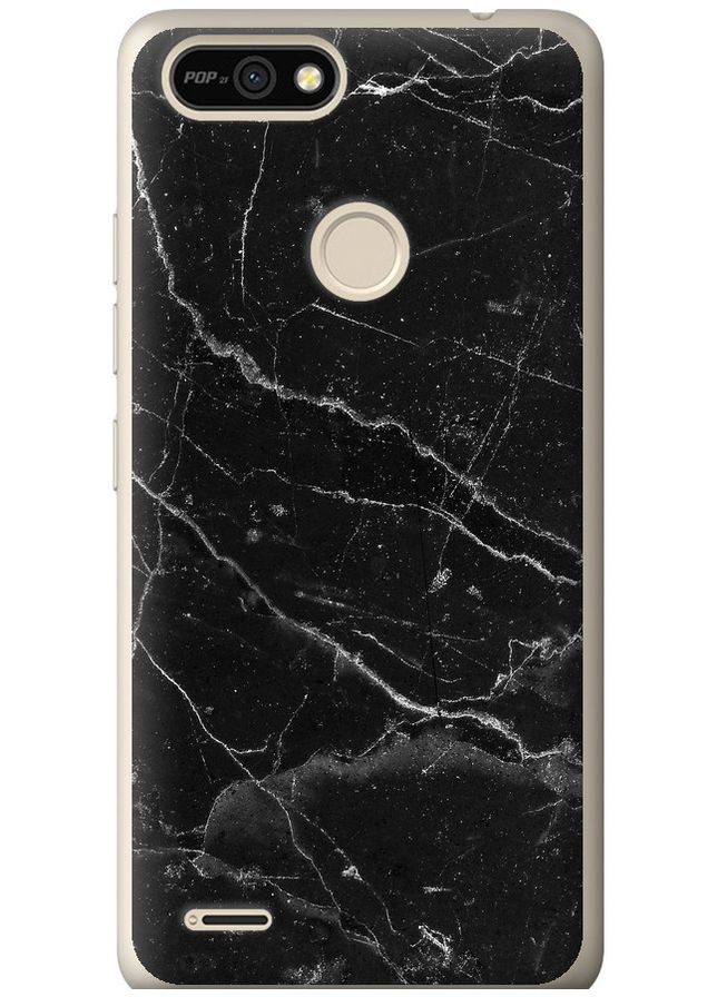 Силіконовий чохол 'Чорний мармур v2' для Endorphone Tecno Pop 2F B1F (316647089)