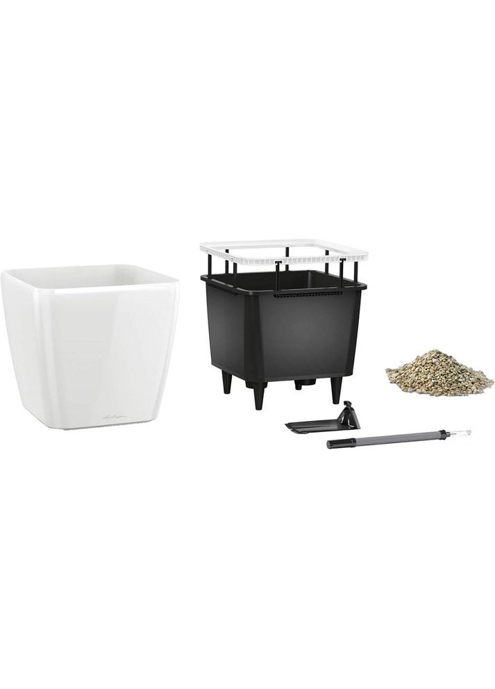 Кашпо Quadro Premium LS 50 Сіро-коричневий (16285) Lechuza (332613124)