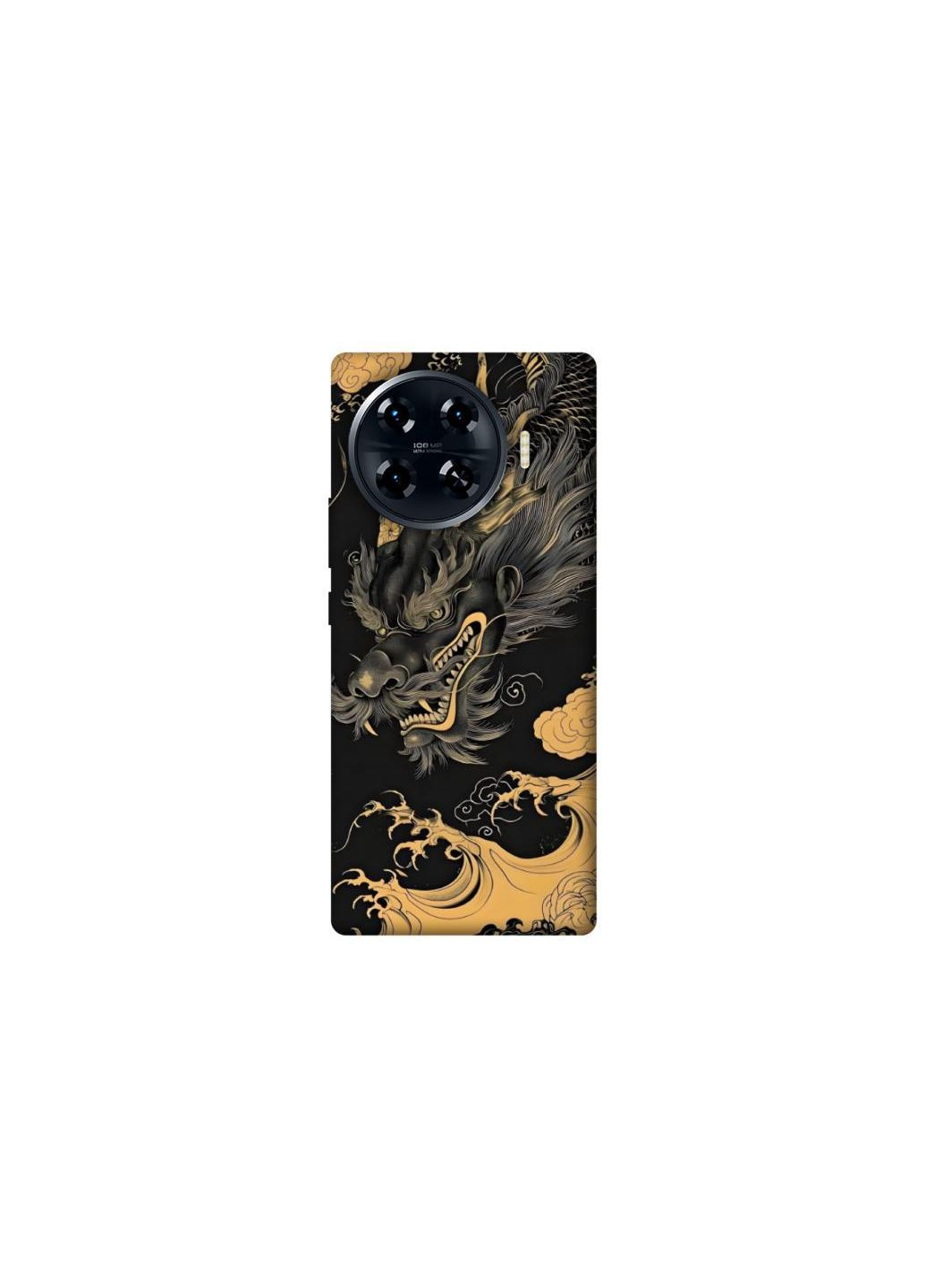 Чохол на TECNO Spark 20 Pro+ gold dragon Frontalka (349826937)