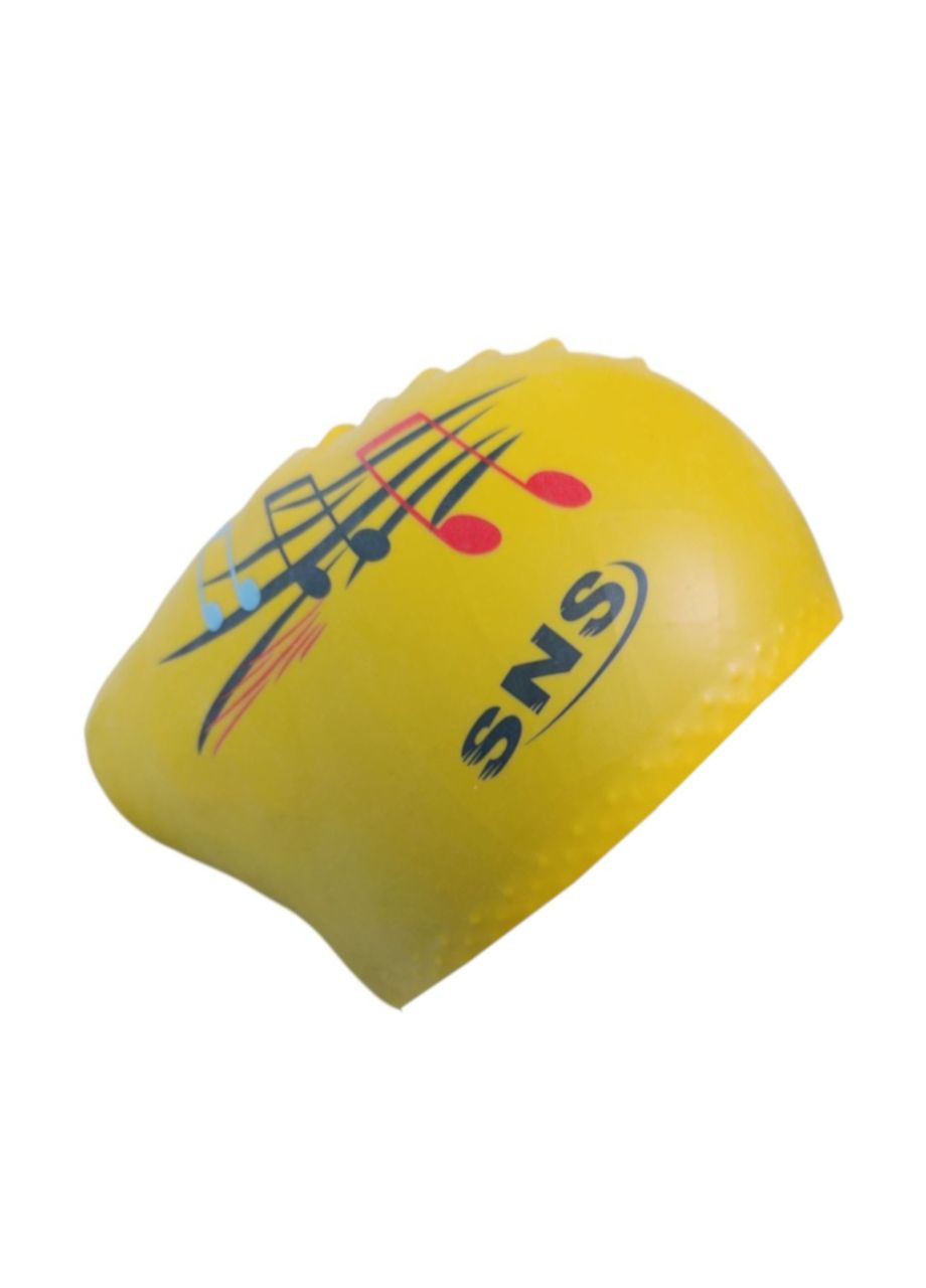 Шапочка для плавання для довгого волосся, yellow music KW-1Ж () SNS (316322721)