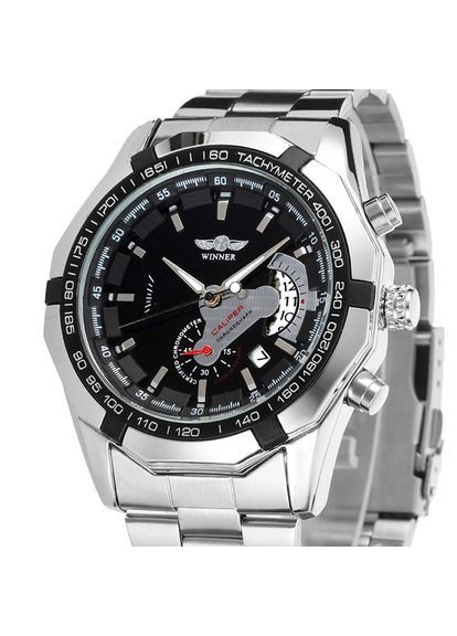 Наручний годинник чоловічий Titanium Сріблястий (130) Winner (363318789)