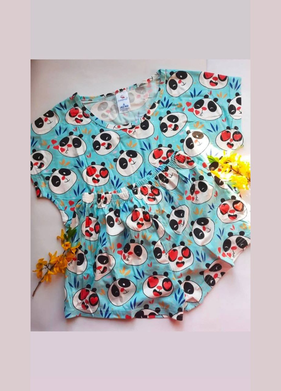 Бірюзова всесезон жіноча піжама Saimeiqi