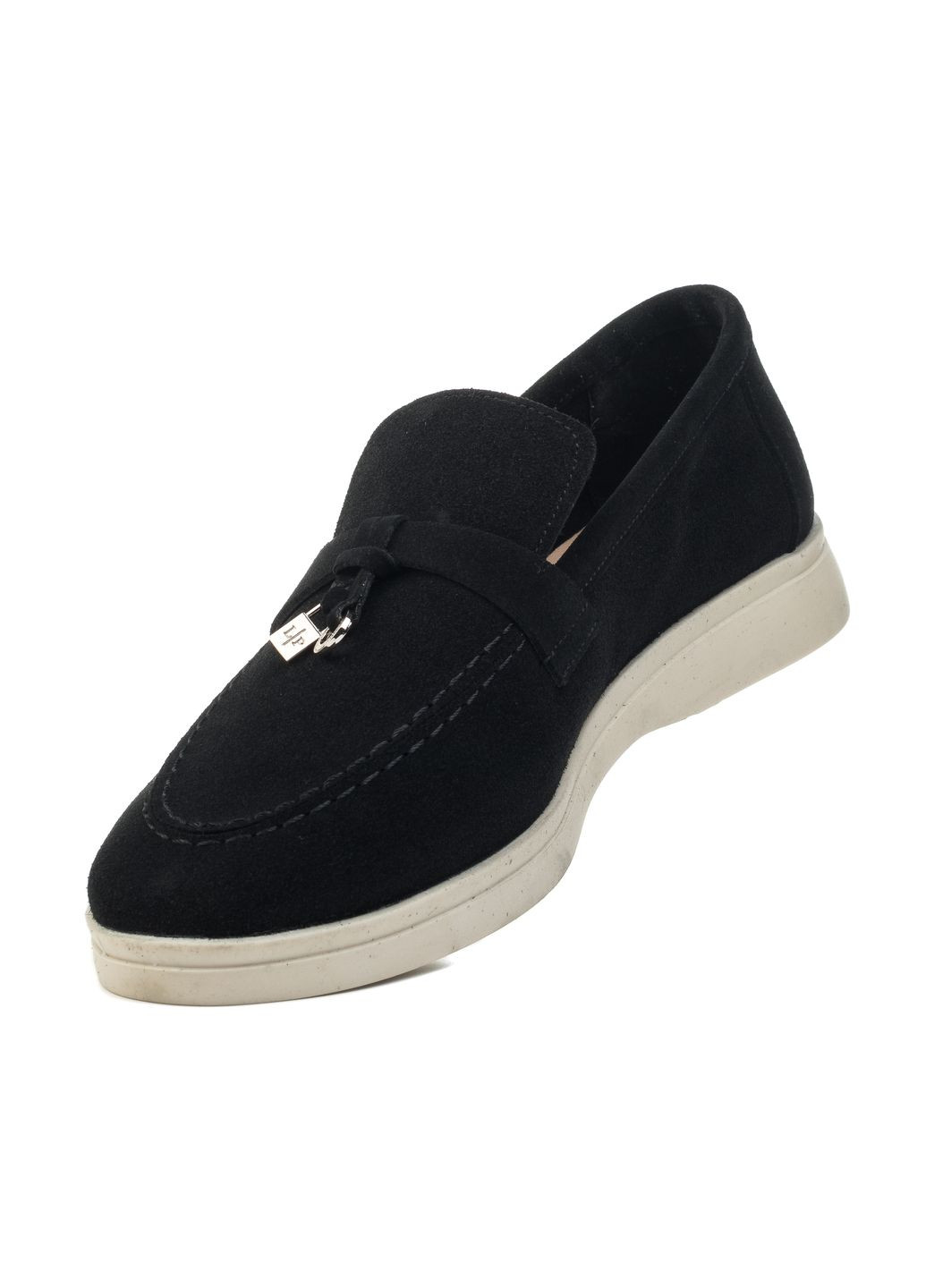 loro piana Жіночі Лофери (1098ТZ) чорний з натуральна замша, — (328914975)