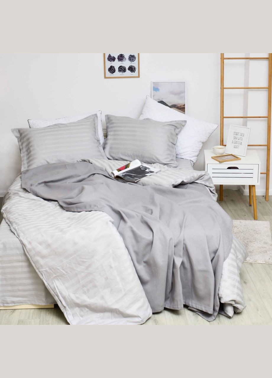 Комплект постельного белья Полуторный Сатин Stripe 80 Tiare (365289334)