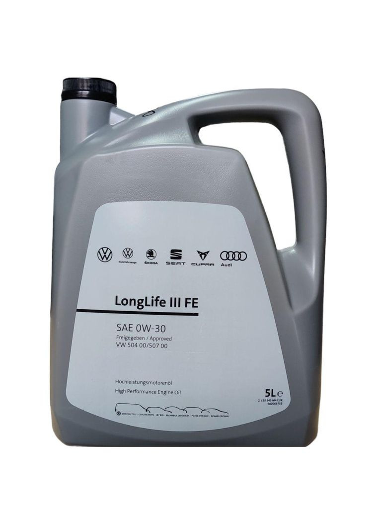 Олива LongLife III 0W-30 (504.00/507.00) 5л VAG (360874592)
