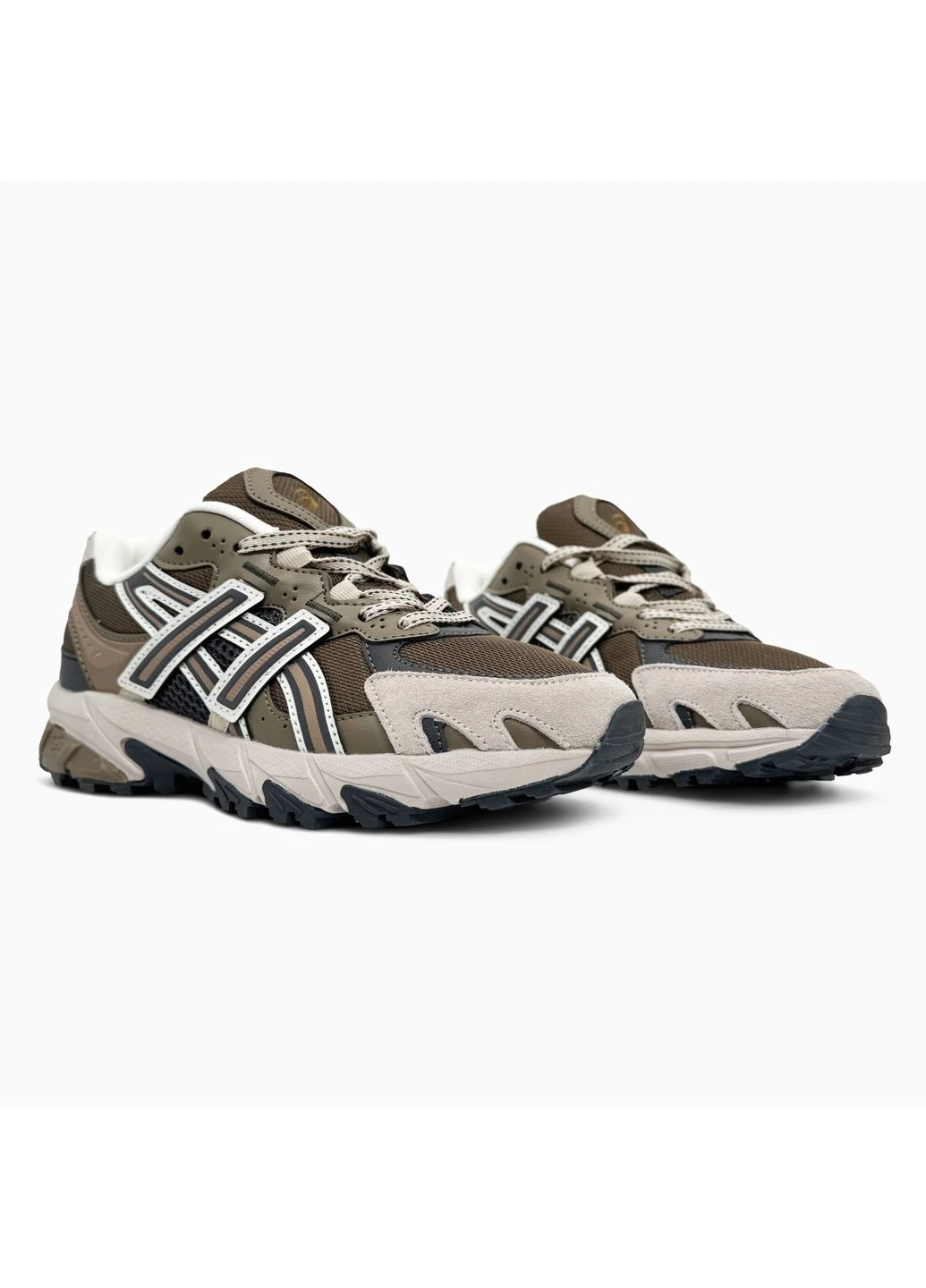 Сірі кросівки чоловічі asics gel-sonoma tr62 clay canyon/obsidian grey асікс гель сонома сірі демісезон No Brand
