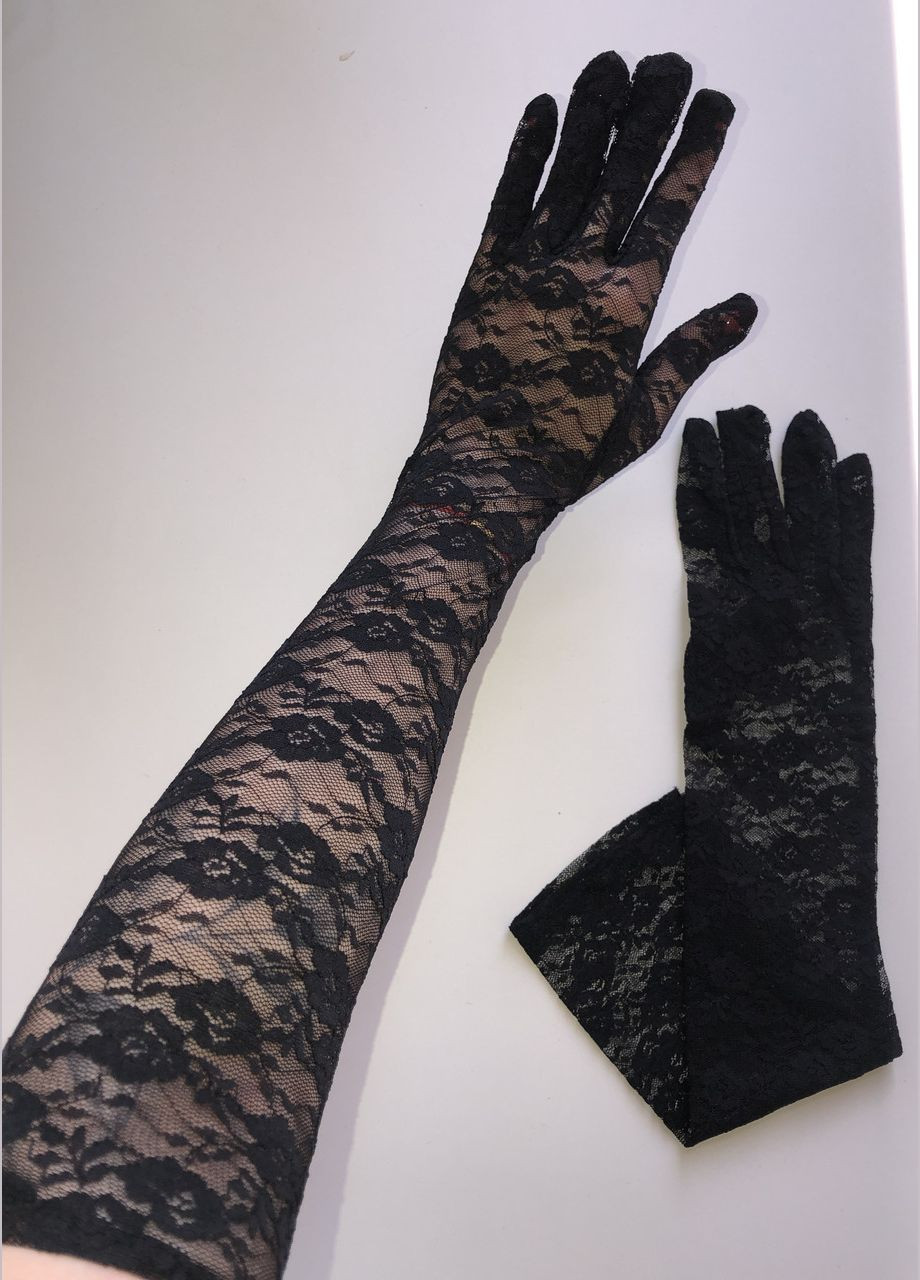 Довгі мереживні рукавички (арт.7075) No Brand (348431071)