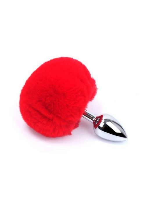 Анальная пробка с хвостиком размер 7,5*2,8 см червяного цвета из качественного искусственного меха длиной 8,8 см. Анальные игрушки China (360603476)
