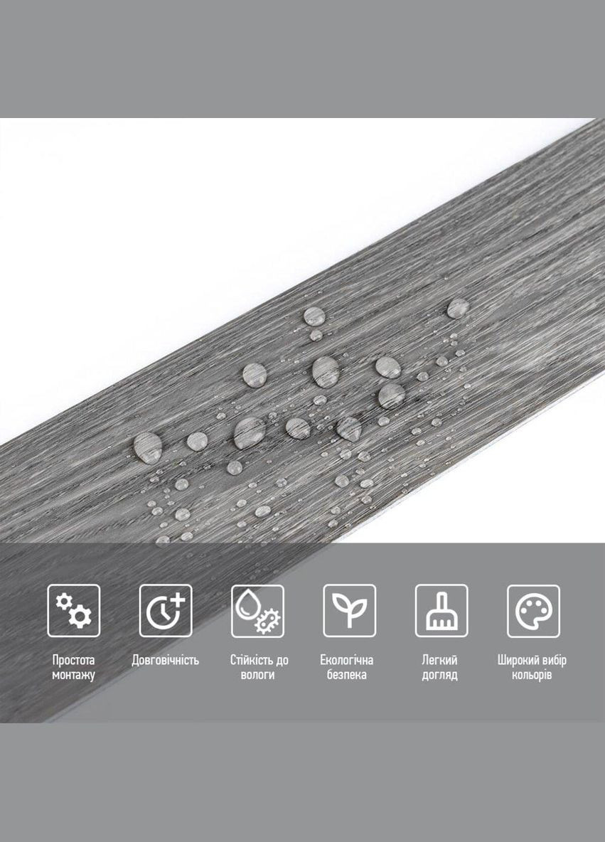 Плинтус виниловый самоклеющийся 5000х100х2мм Матовый (D) SW-00002123 Sticker Wall (302010075)