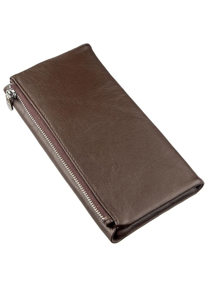 Практичный женский кошелек-клатч 18841 Коричневый st leather (319874431)