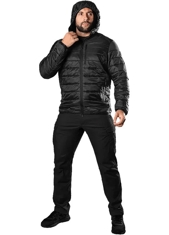 Чорна демісезонна куртка torm hood 2.0 black Camotec