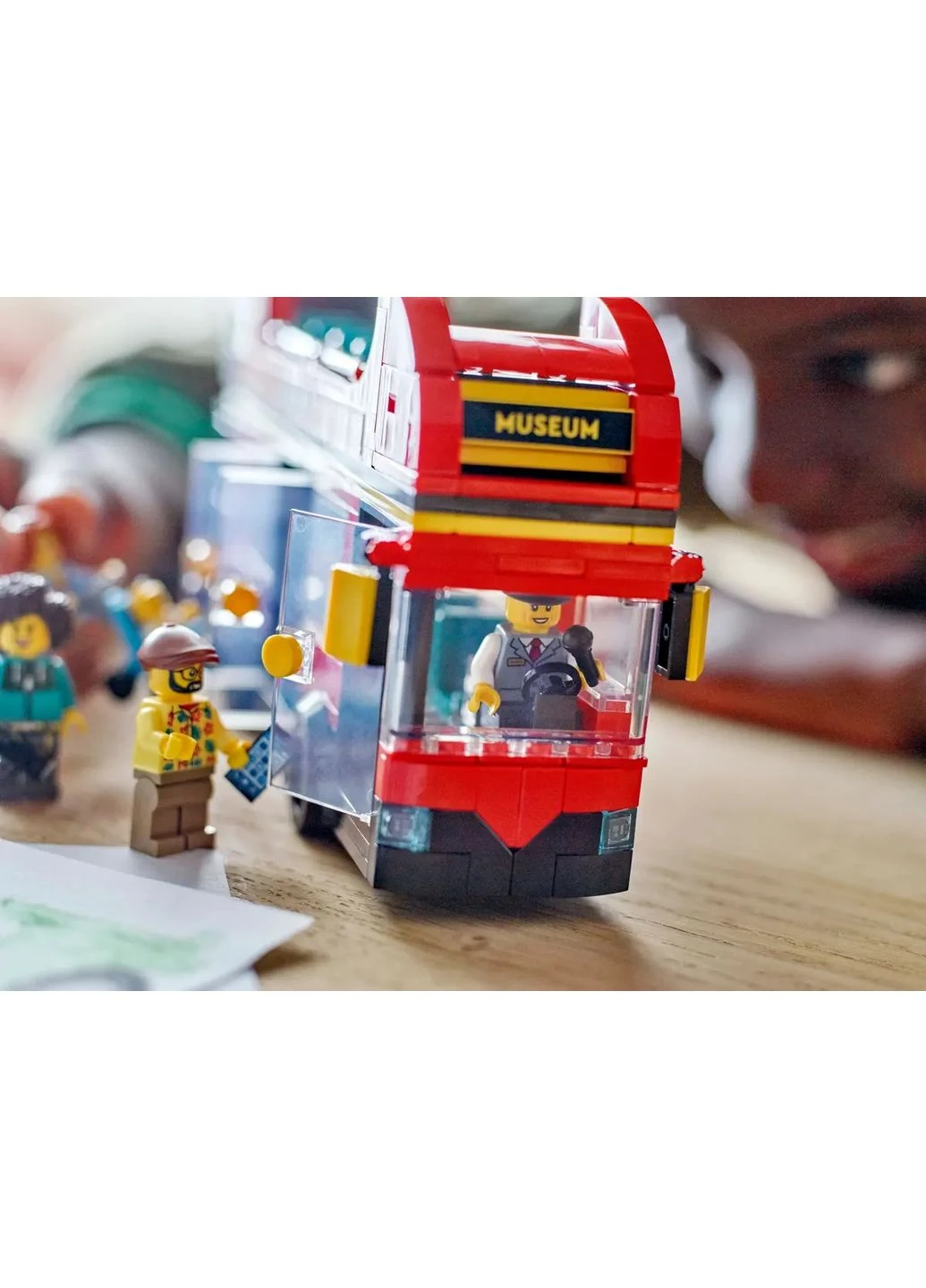 Конструктор City Красный двухэтажный экскурсионный автобус Lego (387188012)